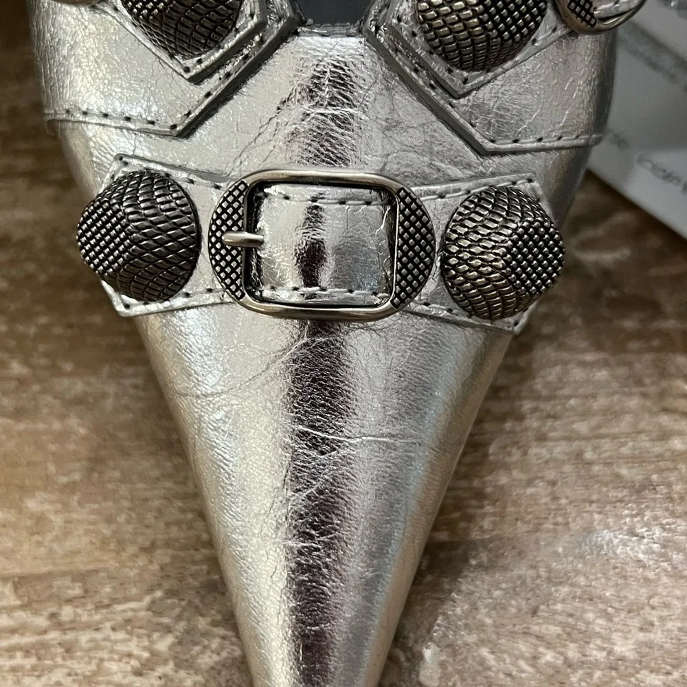 Balenciaga Silver Slingback NWT - Picture 3 of 7